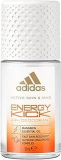 Adidas Active Skin & Mind Energy Kick Roll On Deodorant, 50ml