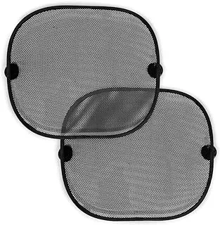 Hauck Cloud Me 2 Car Window Shades, Rear Side Window Sun Shade with Suction Cups, Grey, Pack of 2