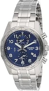 Casio Men's Watch - MTP-W500D-2AVDF Blue Dial, Silver Band