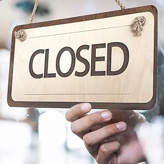 BPA Wooden Open Closed Sign 12х6 Inch - Rustic Open and Closed Sign for Business - Business Open Sign with Rope