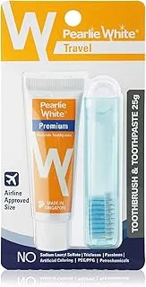 Pearlie White Travel Toothbrush and Toothpaste, 25 g 46333-411