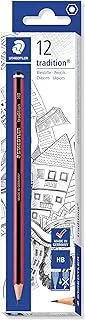 STAEDTLER 110-HB Tradition Graphite Pencil for Drawing & Sketching - HB (Box of 12)