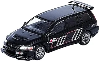 Inno64 1/64 Scale Mitsubishi Lancer Evolution IX Wagen Ralliart Car Toy, Black