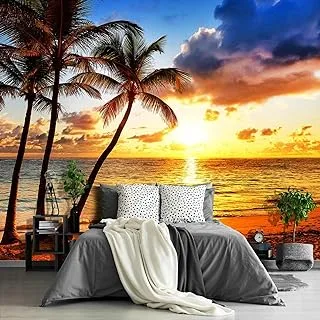 BPA Beautiful Sunset Beach Mural Living Room couches Extra Large Wall murals Bedroom Underwater Ocean Wallpaper Palm Tree Picture Art Decor Paintings -151