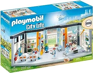 Playmobil 70191 City Life Hospital Clinic, With Lighting Effects, for Children Ages 4+