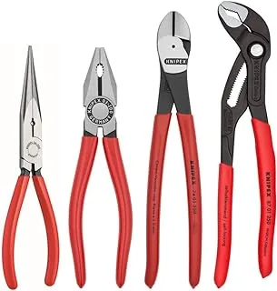 KNIPEX Tools 9K 00 80 94 US Cobra مجموعة أدوات القطع والإبرة، طقم من 4 قطع