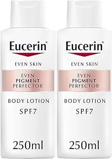 Eucerin Even Pigment Perfector Body Lotion with Licorice Extract and Vitamin E for Even, Radiant, Smooth and Clear Skin, Strengthens and Moisturizes Sensitive Skin, 250ml x 2