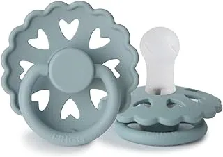 FRIGG Fairytale Silicone Baby Pacifier 0-6 Months | 1 Pack Soother | Round Latex-Free Nipple with Heart Shaped Air Holes | Made In Denmark — Ole Lukoie