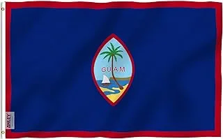 BPA 3x5 Feet Guam Flag - Vivid Color and Fade Proof - Canvas Header and Double Stitched - Guamanian Flags Polyester with Brass Grommets 3 X 5 Ft