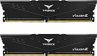 مجموعة TEAMGROUP T-Force Vulcan Z DDR4 16 جيجابايت (2x8 جيجابايت) 3200 ميجاهرتز (PC4-25600) CL16 وحدة ذاكرة سطح المكتب رام TLZBD416G3200HC16FDC01 أسود