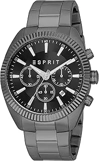 ESPRIT Gun Color Stainless Steel Band Gents Wrist Watch - ES1G413M0065