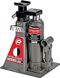 Powerbuilt 2 Ton UniJack Combination Hydraulic Bottle Jack/Jackstand in 1 Unit, Compact, Portable, Wide Base, for Unibody Sedans, CUVs, SUVs, Cars, 620470