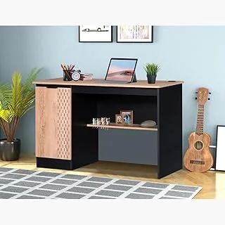 Home Box Jordan Study Desk 120 X 76.5 X 55 Cm Brown/Black