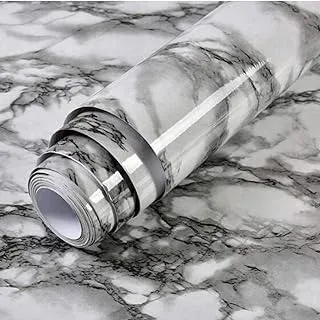 BPA Vinyl Marble Granite Wallpaper Self Adhesive for Kitchen Coutertop Waterproof Removable Peel and Stick Contact Paper Livingroom Wall Decoration 40 x 300cm