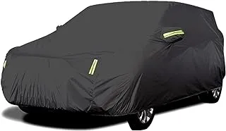 Sulfar Car Covers with Reflective Strip Sunscreen Protection Dustproof & Waterproof Cover UV Scratch-Resistant for 4X4/SUV Business Car