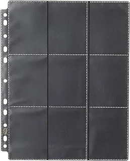 Dragon Shield NonGlare Sideloader 18-Pocket Pages 50-Pieces, Black