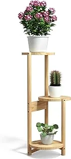 BPA 3 Tier Plant Stand, Wood Tall Corner Plant Stands Indoor, Pot Plant Holder for Outdoor Garden(3 Tier -1), Ugrade Design.