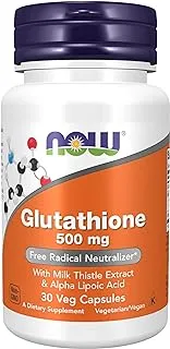 Now Foods, Glutathione, 500 Mg, 30 Veg Capsules