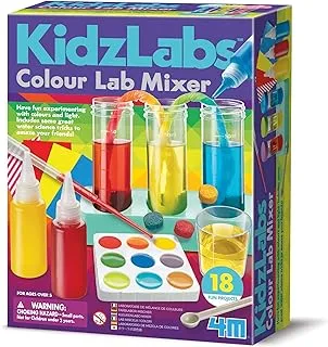 4M KidzLabs - خلاط مختبر الألوان - مجموعة علوم وفنون المياه للأطفال من سن 5 سنوات فما فوق،