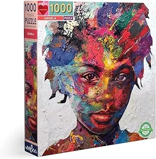 eeBoo: Piece and Love Angela 1000-piece Square Adult Jigsaw Puzzle, Jigsaw Puzzle for Adults and Families, Includes Glossy, Sturdy Pieces and Minimal Puzzle Dust