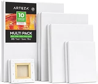 BPA Stretched White Blank Canvas Multi Pack, 4x4