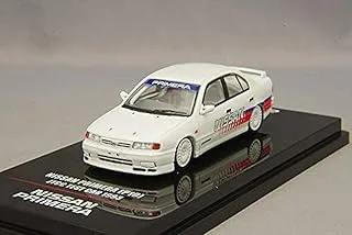 Inno64 1/64 Scale Nissan Primera P10 JTCC Test Car 1993 Car Dicast Model, White