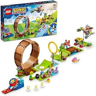 LEGO 76994 Sonic the Hedgehog Sonic's Green Hill Zone Loop Challenge, Buildable Game Toys for Kids, Boys and Girls with 9 Characters including Dr. Eggman and Amy Figures