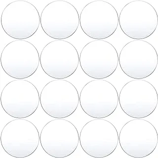 bpa Clear Acrylic Sheet Thick Acrylic Plastic Disc Transparent Round Acrylic Panel Circle Acrylic Sheets Sign for Picture Frame Painting for Decorative Ornament, Projects Arts and Crafts