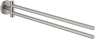 Grohe Essentials Double Towel Bar Supersteel