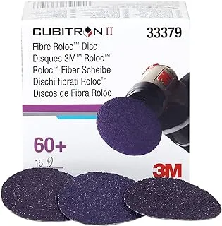 Cubitron 3M Cubitron II Roloc Fibre Disc 786C, 33379, 2 in (50 mm), 60+, 15 discs per carton