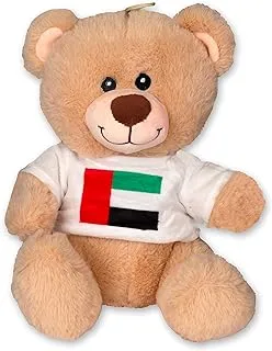 لعبة دب الإمارات العربية المتحدة من القطيفة مقاس 10 بوصات للذكرى الخمسين للذكرى الخمسين، لعبة قطيفة قابلة للاحتضان للأطفال والكبار - 6158 (متنوعة)