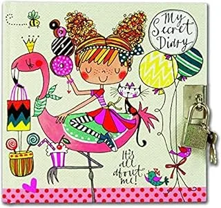 Rachel Ellen Designs Girl on Flamingo Secret Diary