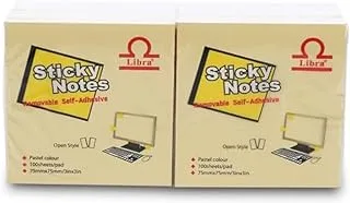 Sticky Notes|Removable self-adhesive Pastel colors, 100 sheets-12set, 75mmx75mm/3inx3in