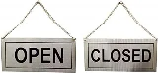 BPA Stainless Steel Hanging Open Closed Signage Board (5