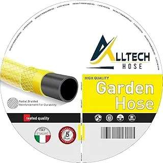 Alltech Garden Hose Pipe Weather Resistant & Italian Standard Flexible 3/4