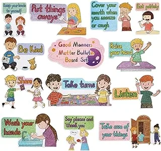 ملصقات تعليمية لقواعد الفصل الدراسي من مادة BPA لمرحلة ما قبل المدرسة، عبوة من 13 قطعة