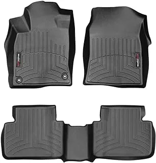 WeatherTech DigitalFit Front and Rear Floorliners for Honda Civic Sedan/Hatchback 16-21, Black