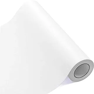 BPA Permanent Adhesive Vinyl 12 Inches by 25 Feet Matte White Vinyl Rolls for Signs, Scrapbooking and Craft Cutters