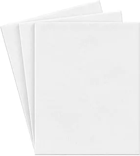 BPA Stretched White Blank Canvas A3 11.7 x 16.5 in (Pack of 3), Primed Cotton, for Painting, Acrylic Pouring, Oil Paint & Wet Art Media, Canvases for Artist, Hobby Painters & Beginner