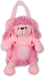 CUDDLES Poodle Pinky Plush Backpack for Kids, Cute and Soft Animal Design - 66805