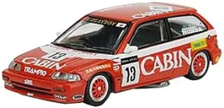 Inno64 1/64 Scale Macau Grand Prix Gear Honda Civic EF3 Race Car Toy, Red