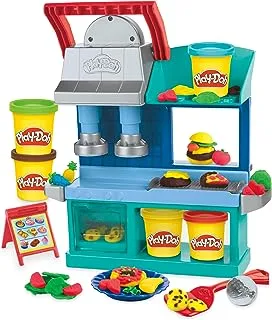 Play-Doh Kitchen Creations Busy Chef's Restaurant Playset, 2-Sided Kitchen Playset, Toys for 3 Year Old Girls and Boys and Up; Art & Craft Toys For Kids, Great Gift For Boys & Girls
