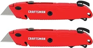 CRAFTSMAN Utility Knife, Quick Change, Retractable Blade, 2 Pack (CMHT10378)