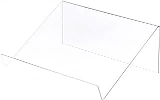 Plymor Clear Acrylic Slightly Elevated Book Display Stand with 3.8 cm Ledge, 30.5 cm W x 22.9 cm D x 11.4 cm H