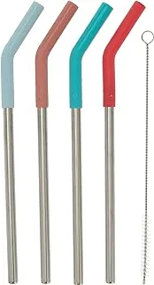 Core Stainless Steel Straws with Flex Tips and Cleaner Set