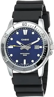 Casio Enticer Analog Blue Dial Men's Watch MTP-VD01-2EVUDF, strap