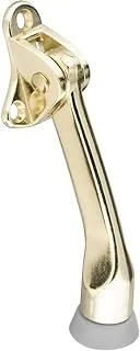 National Hardware N184-259 N184259 DR STP KICKDOWN 4IN Door Stop, Brass, 4 Inch