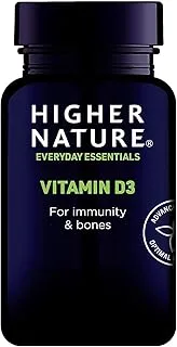 Higher Nature Vitamin D3 for Immunity and Bones 60 Capsules