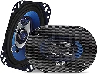 Pyle 4-Inch 6-Inch 240-Watt 3 Way Speakers for Multi - Blue - PL463BL, Wired