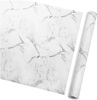 BPA Marble Waterproof Contact Paper,0.45 * 10m Self-adhesive Wallpaper Waterproof Oilproof PVC Vinyl Sticker for Living Room,Countertop,Kitchen,Furniture